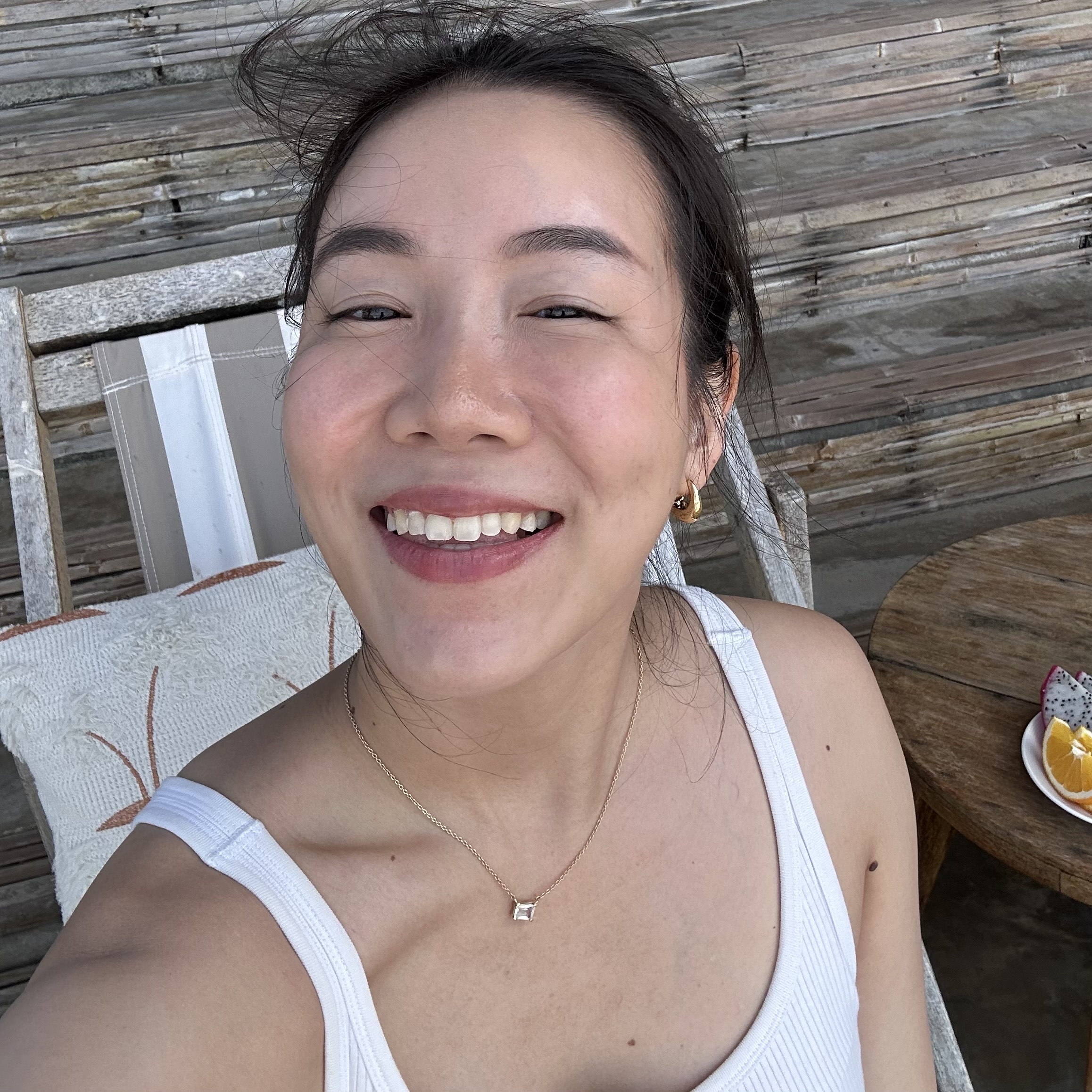 Fai smiling in Bangkok